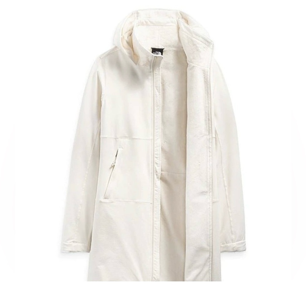 The North Face Gardenia White Shelbe Raschel Fleece Hooded Collar Parka Small